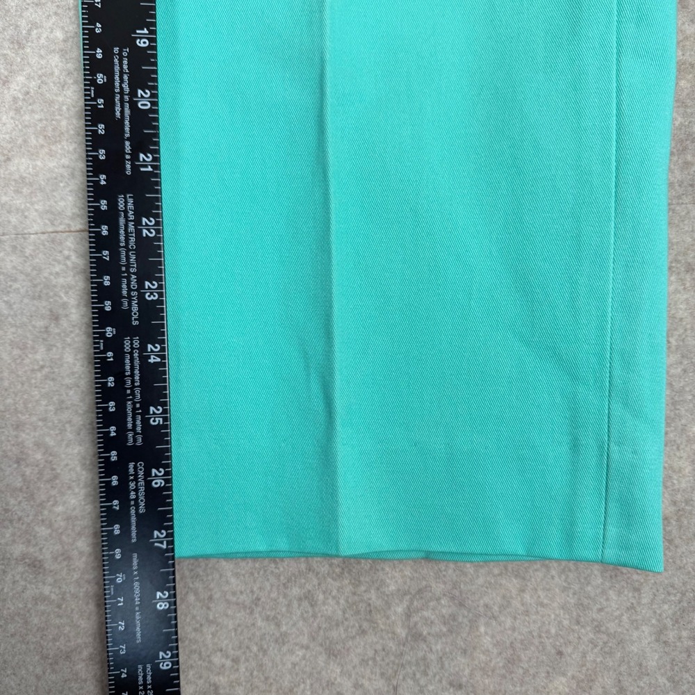Bills Khakis Classic Fit Pants 34x27.5 Cotton Chino Turquoise Green Made In USA - Picture 8 of 10